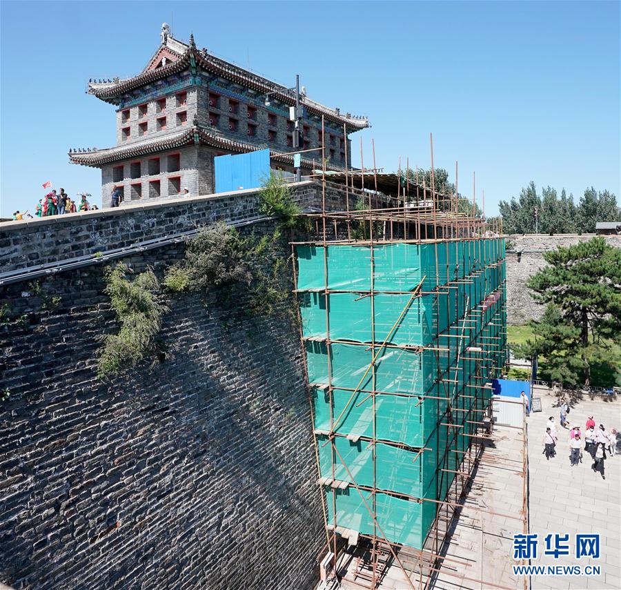 （社会）（1）河北秦皇岛：维修“天下第一关”城台